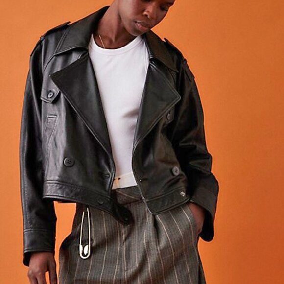 *NEW* Free People Modern Chemistry 100% Leather Jacket